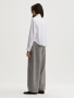 By Malene Birger Aubrey Cropped White herringbone 