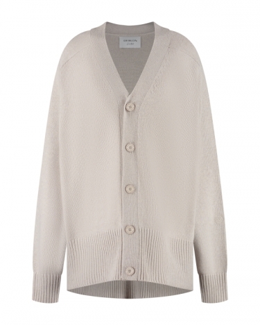 Deblon Florence boyfriend cardigan Grége Melange  