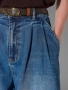 Janice Dollar Wide Leg Jeans blauw 