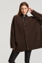 Deblon Florence boyfriend cardigan Cacao Melange 