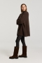 Deblon Florence boyfriend cardigan Cacao Melange 