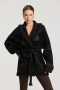 Deblon Ymke Cardigan Dusk brown black sand 