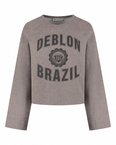 Deblon Aymee sweater Brown melange 