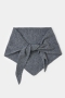 Closed Triangle scarf Dark grey melange  