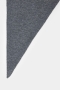 Closed Triangle scarf Dark grey melange  