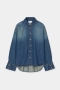 Closed Overlay detail shirt Dark blue 