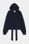 Closed Bow tie hoodie  Dark night 