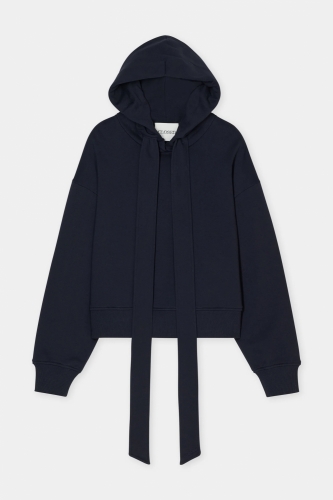 Closed Bow tie hoodie  Dark night 