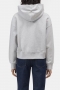 Closed Bow tie hoodie  light grey melange 