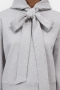 Closed Bow tie hoodie  light grey melange 