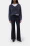 Closed V neck sweater Storm blue 