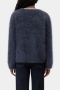 Closed V neck sweater Storm blue 