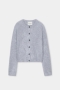 Closed Crew neck cardigan light grey melange 