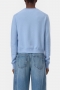 Closed Crew neck cardigan long sleeve Powder blue 