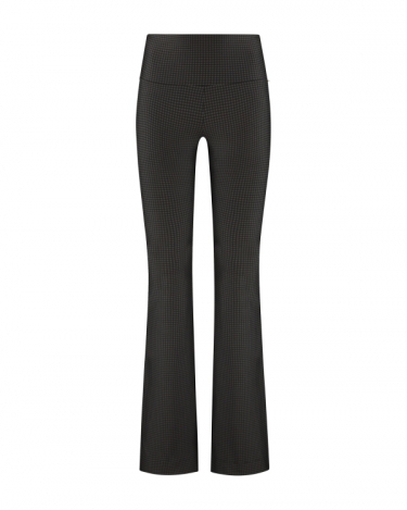 Deblon Celine X-Flared Leggings Pied de poule dusk brown 