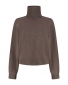 Deblon Lux Cropped Turtleneck Cacao Melange 
