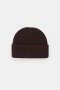 Closed Knitted hat Cinder brown 